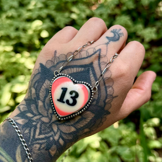 Lucky 13 Billiard Necklace