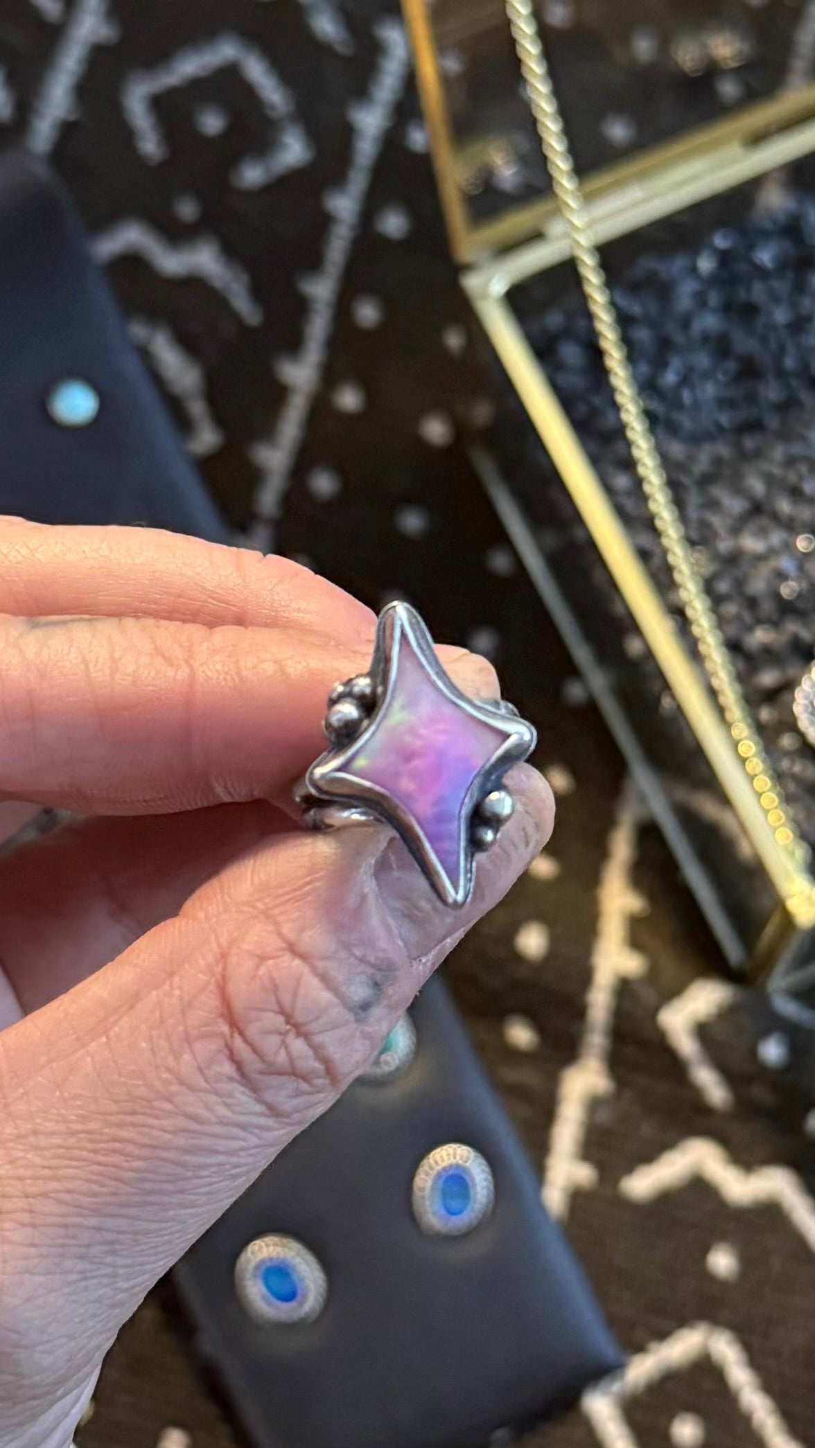 Aurora Opal Sparkle Ring