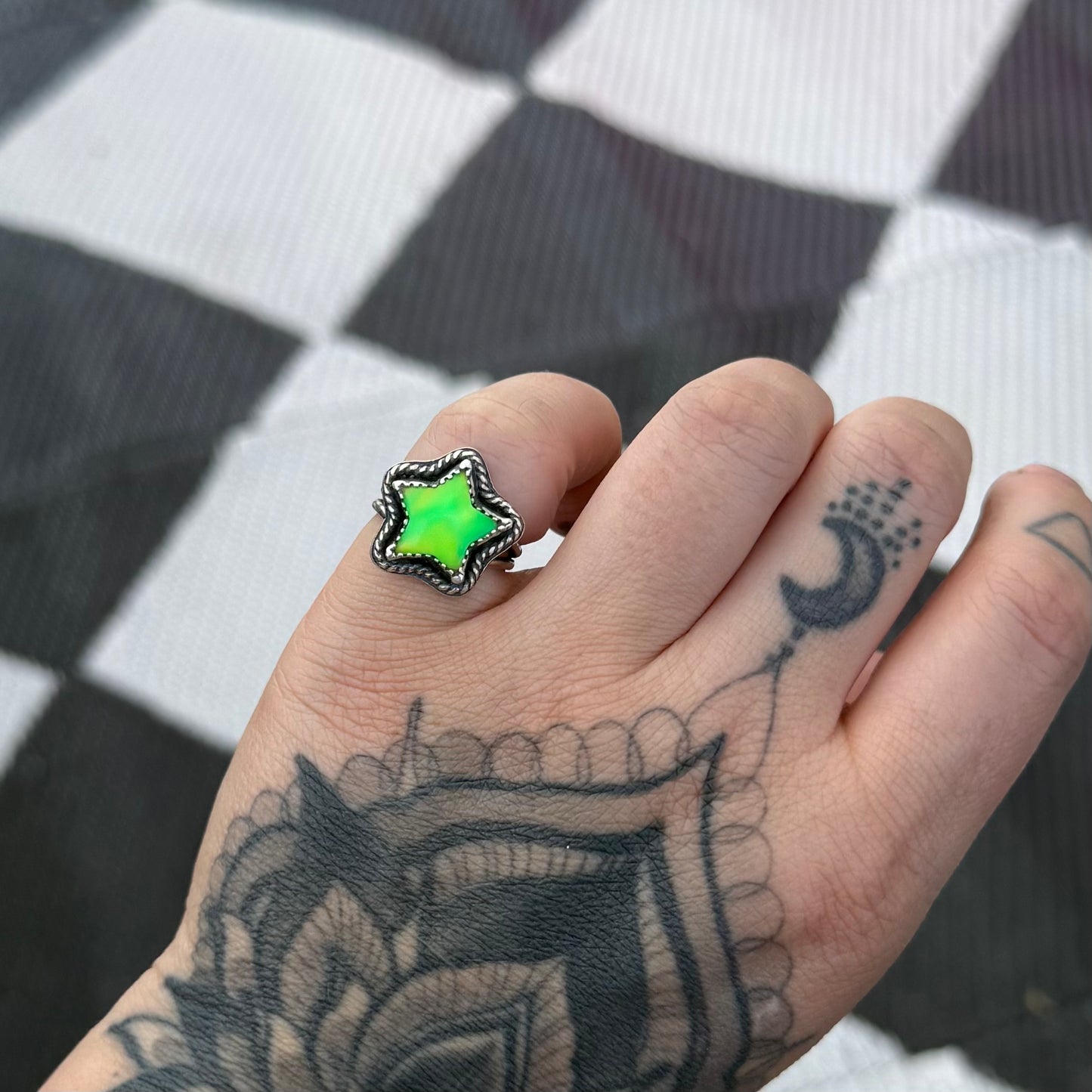 Aurora Opal Size 5 Star Ring