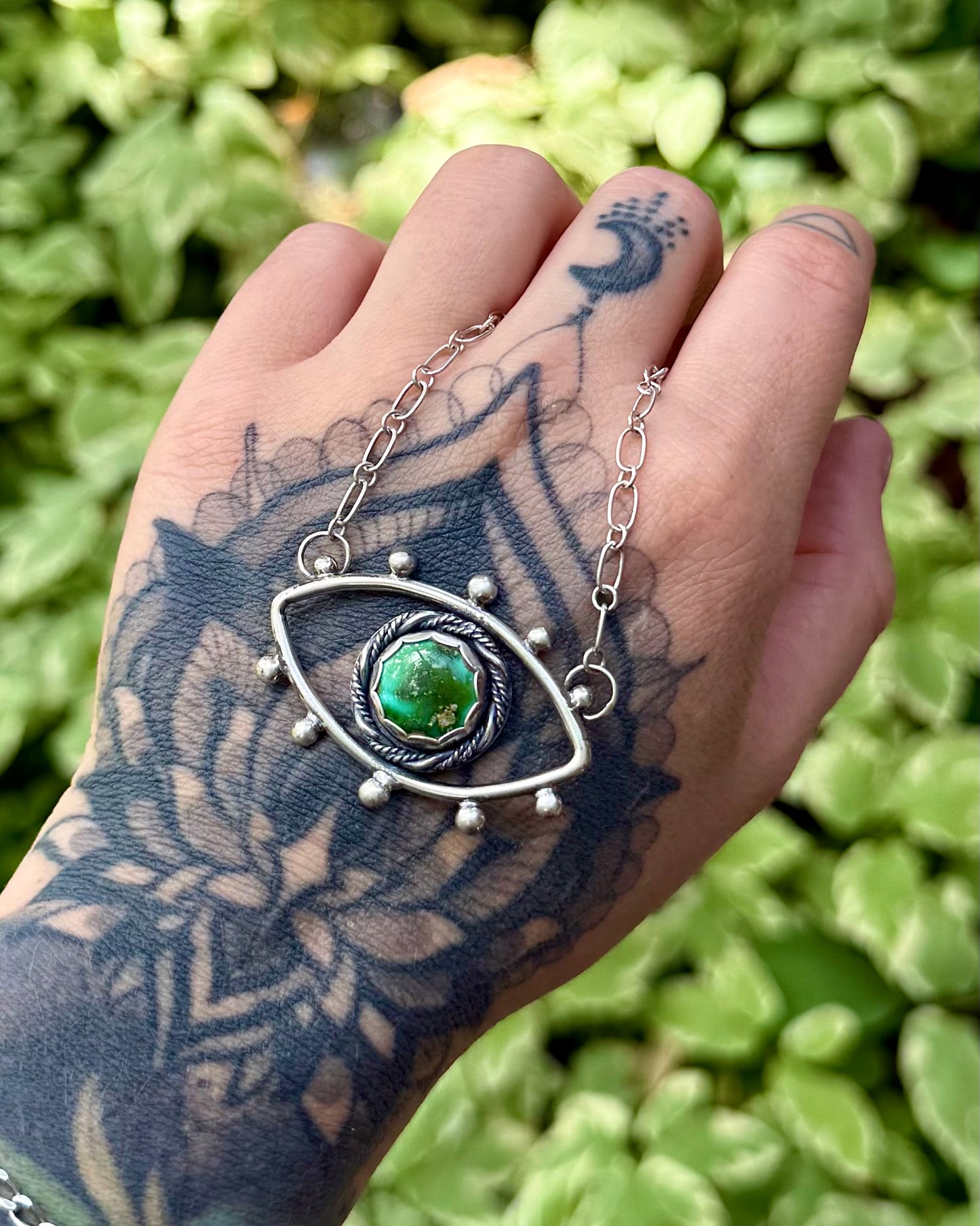 Sonoran Gold Turquoise Evil Eye Necklace