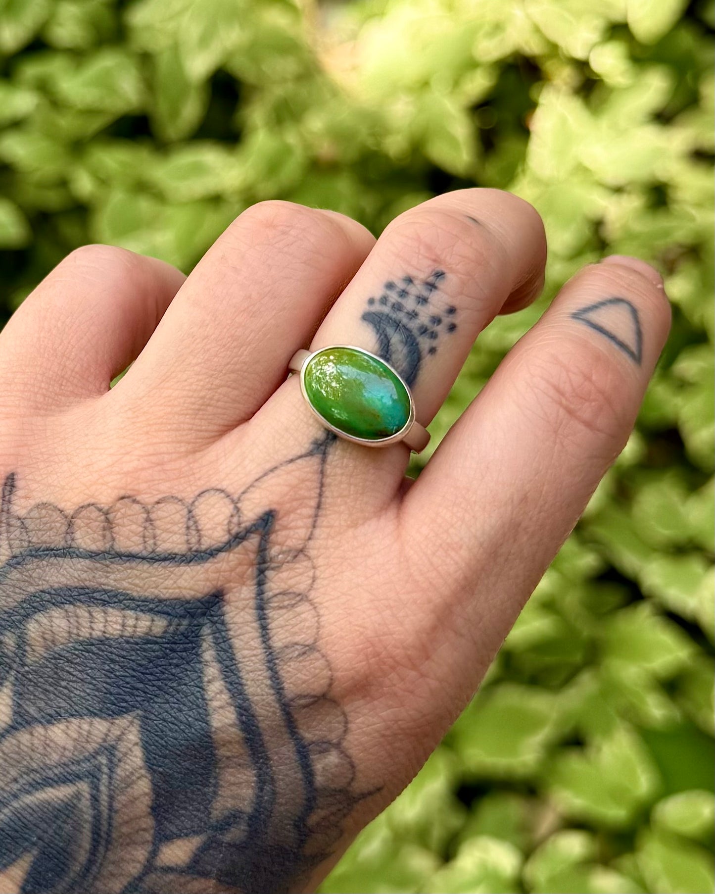 Sonoran Gold Turquoise Ring - Size 8.5