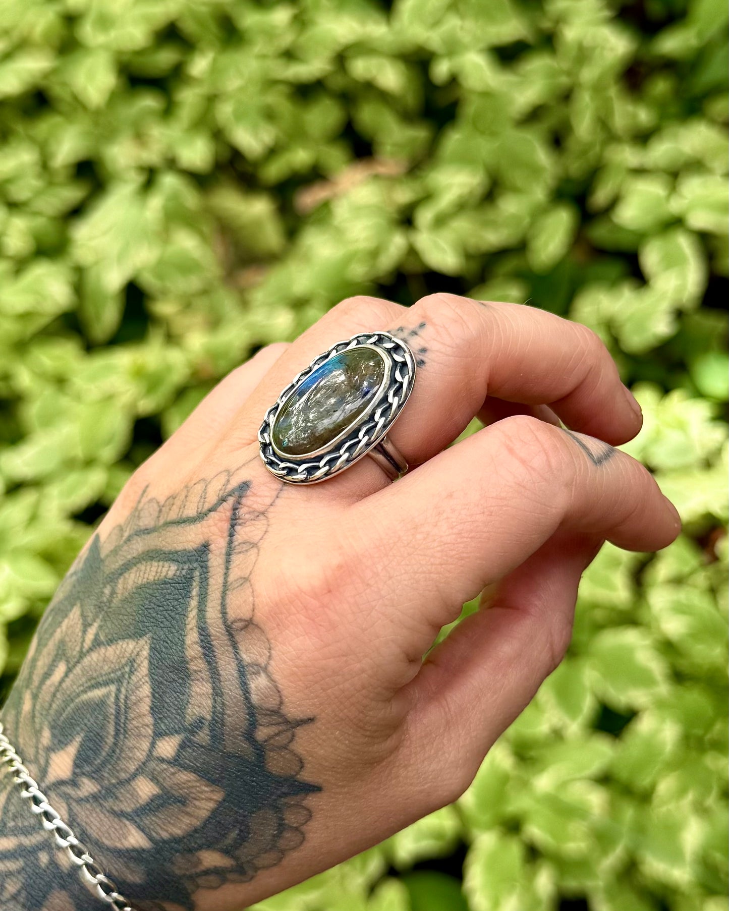 Labradorite Ring - Size 7