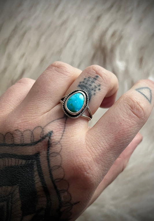 Sonoran Gold Turquoise Ring | Size 7.5