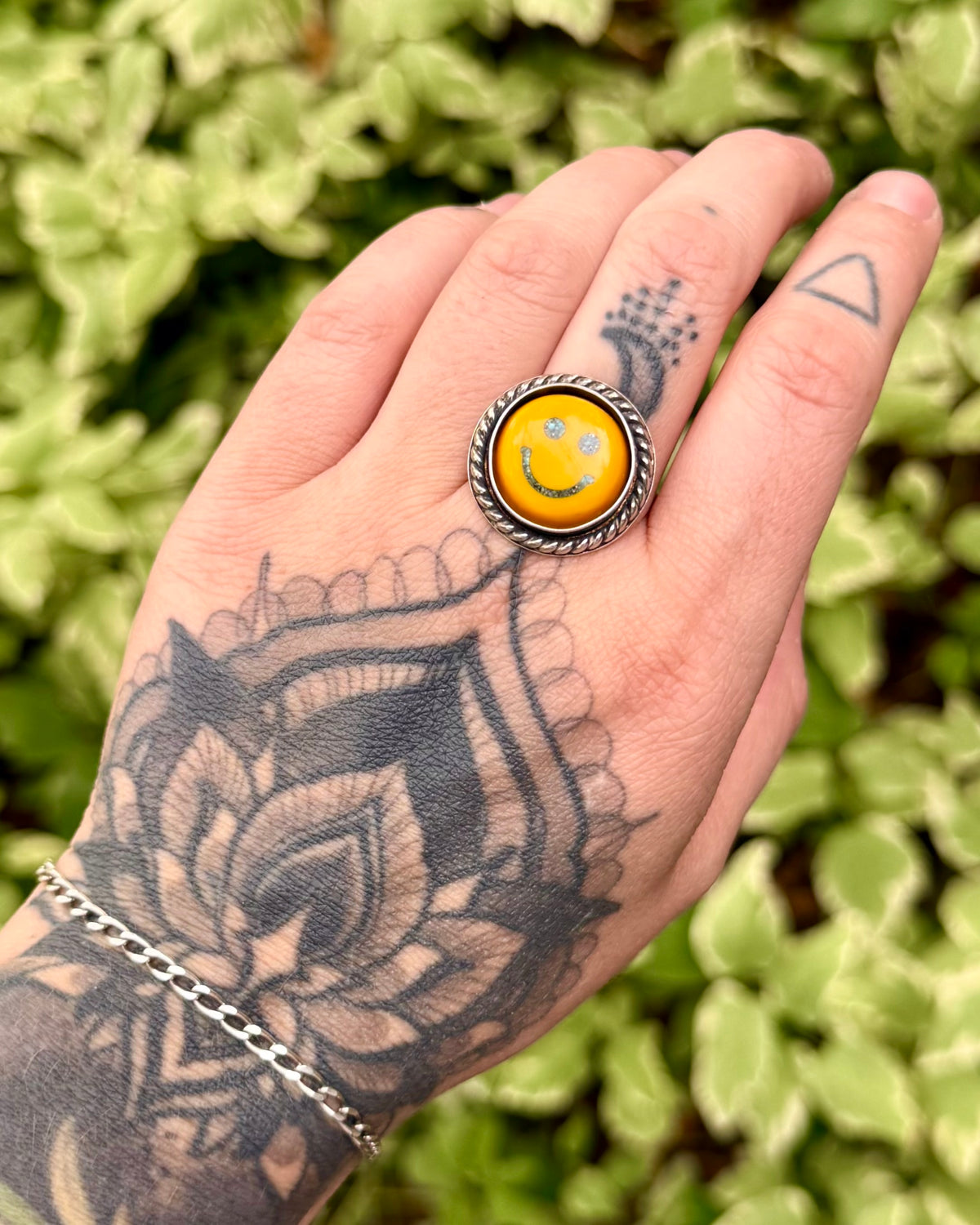 Smiley Face Ring or Necklace — Made to Order #1