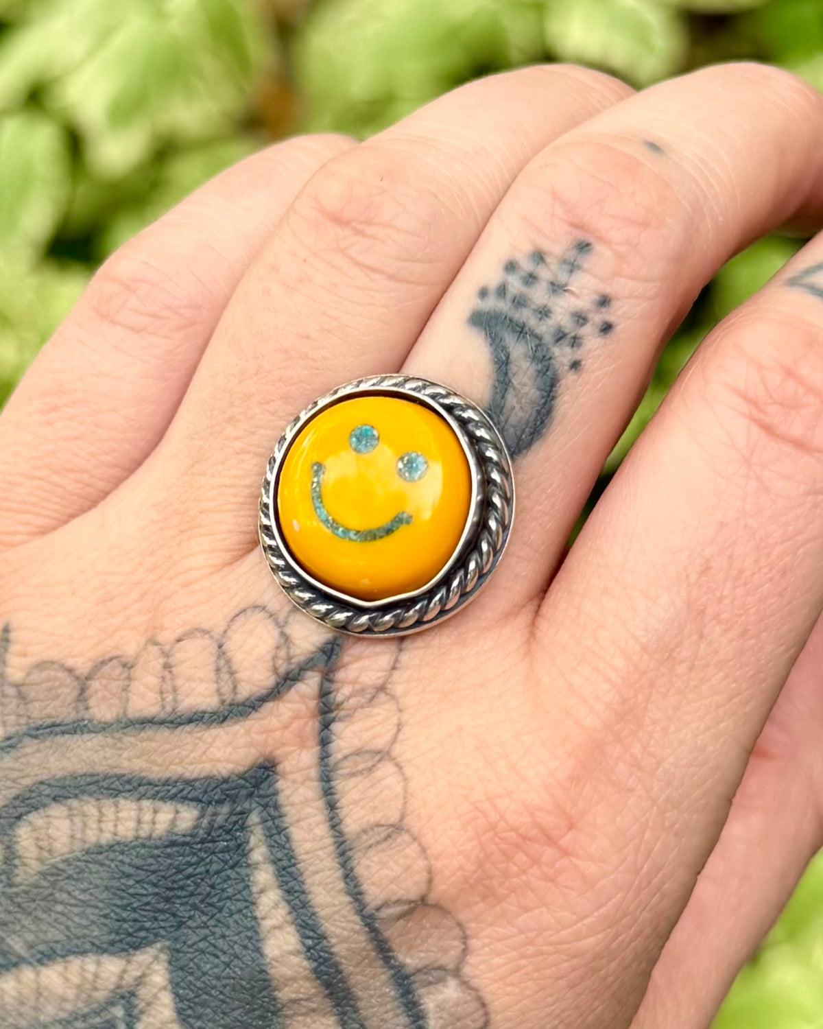 Smiley Face Ring or Necklace — Made to Order #2
