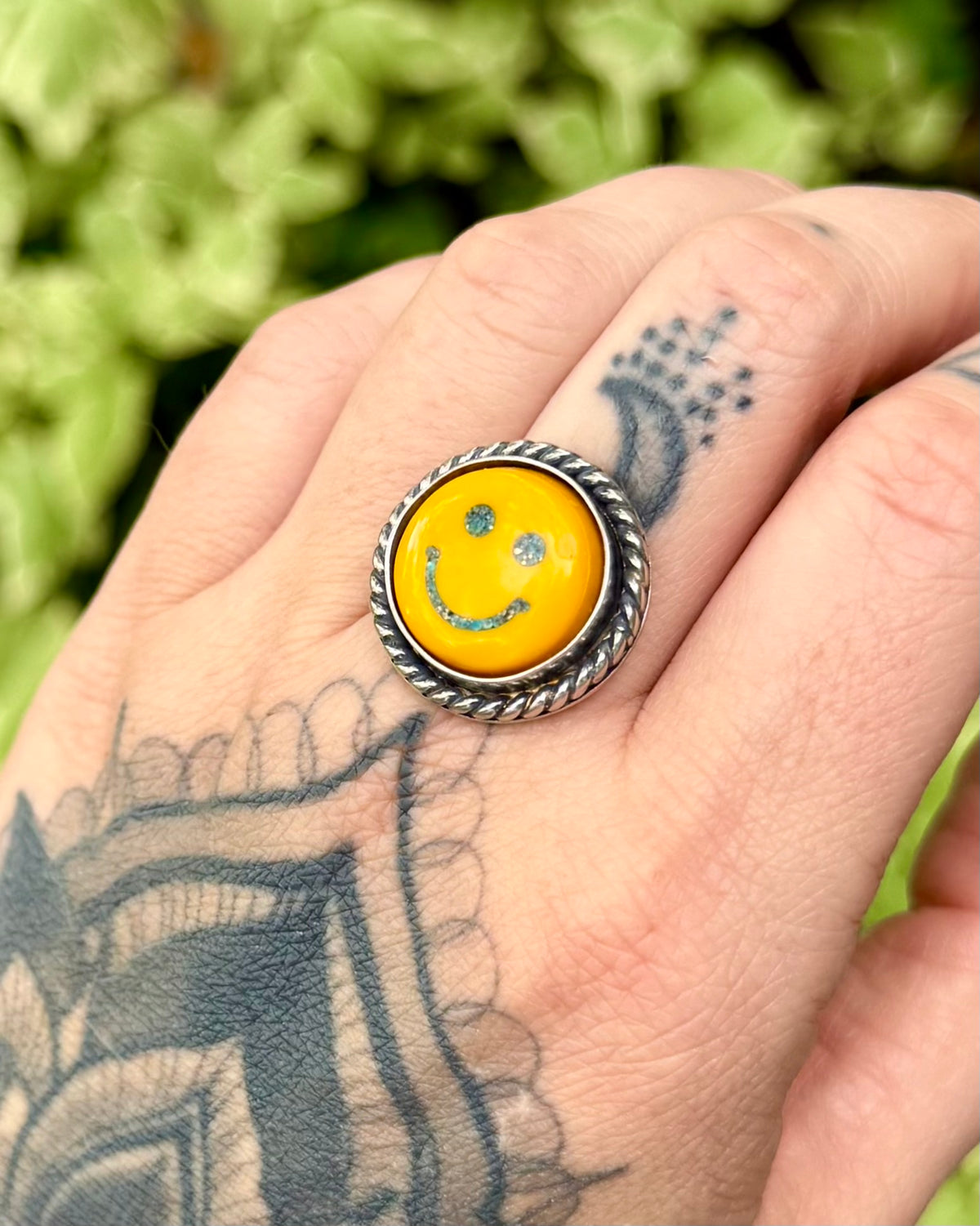Smiley Face Ring or Necklace — Made to Order #3