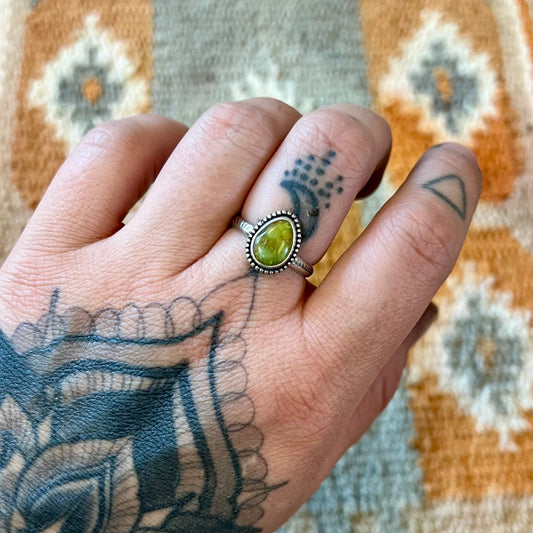 Palomino Turquoise Ring | Size 7.5