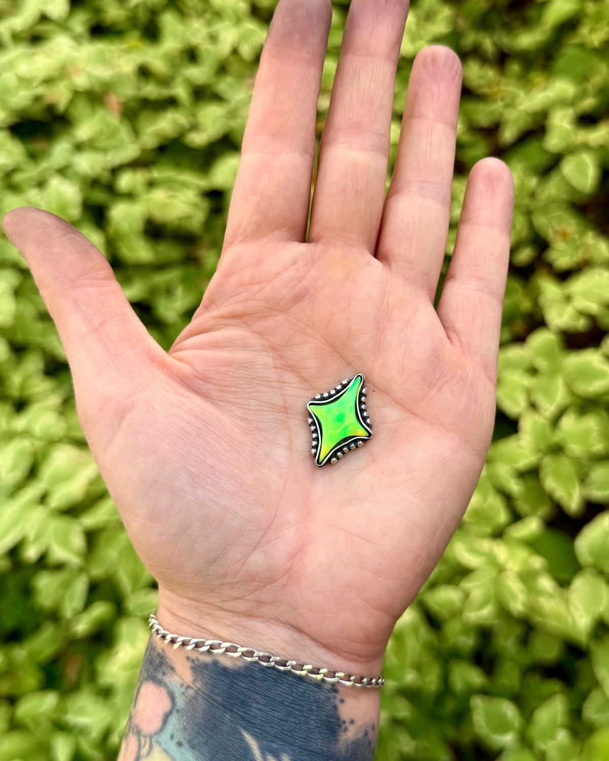 Electric Lime Aurora Opal Sparkle | MTO