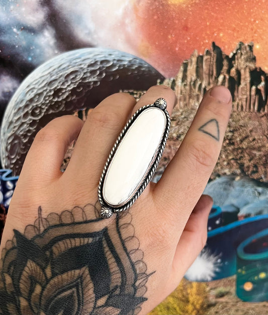White Buffalo Statement Ring | Size 7.5