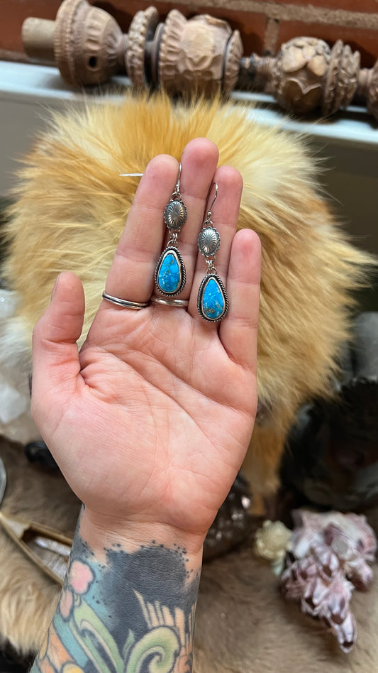 Sonoran Mountain Turquoise Dangle Earrings