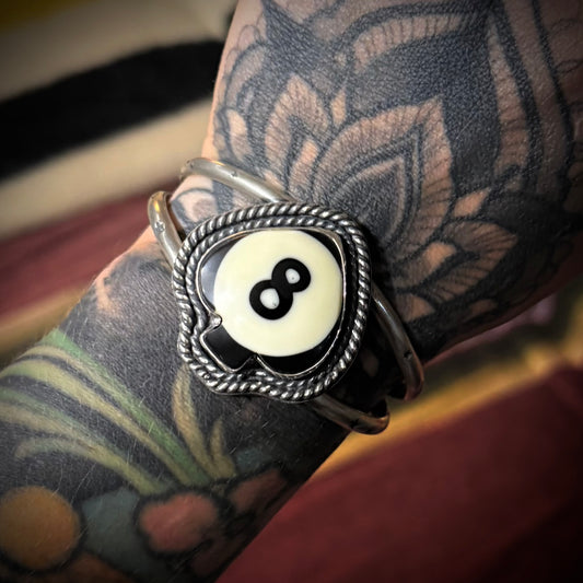 Magic 8 Ball 🎱 Cuff Bracelet *Reserved Listing*