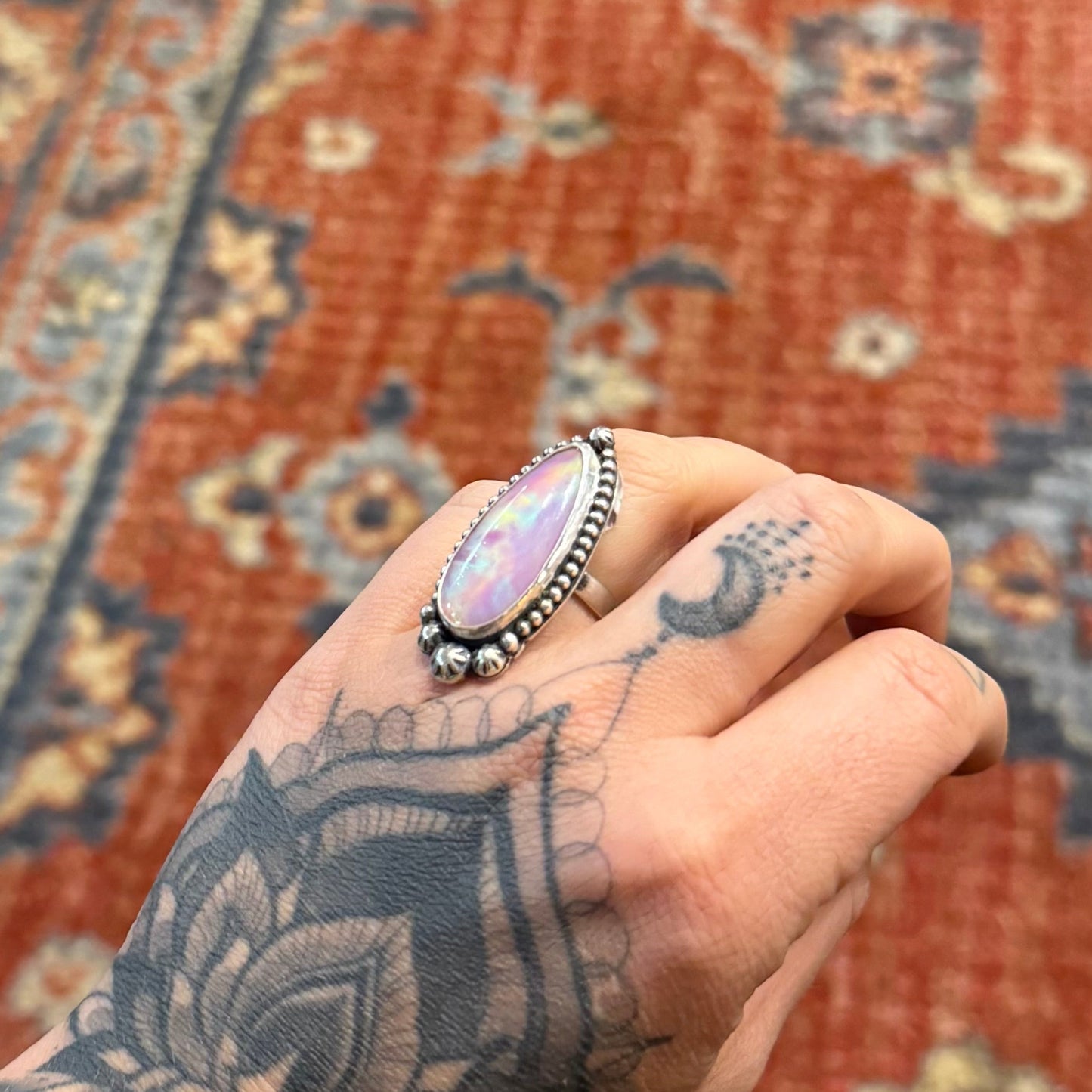 Aurora Opal Ring | Size 8