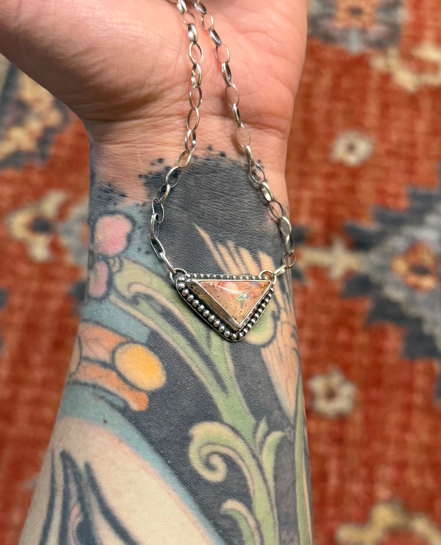 Mexican Fire Opal Necklace