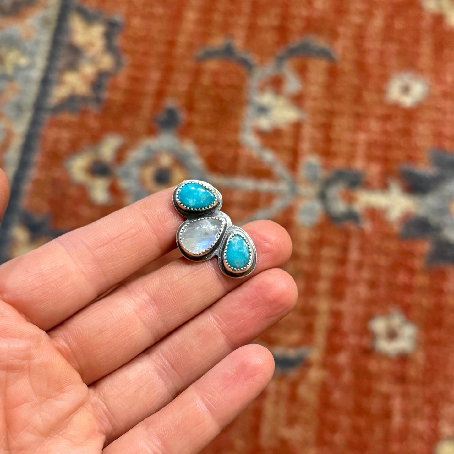 Moonstone Turquoise Ear Cuffs