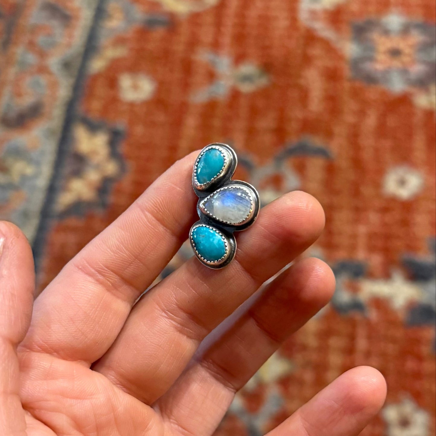 Moonstone Turquoise Ear Cuffs