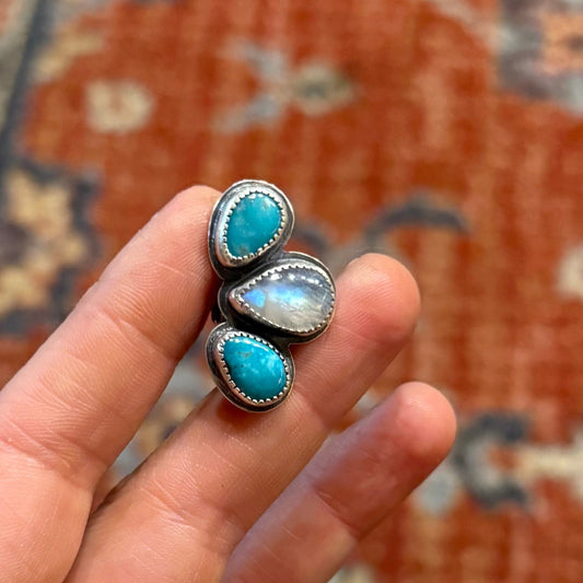 Moonstone Turquoise Ear Cuffs