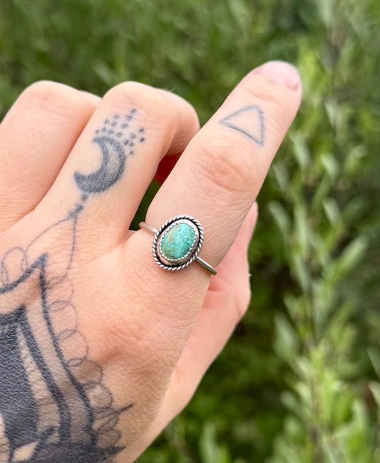 Turquoise Stacker Ring | Size 8.5