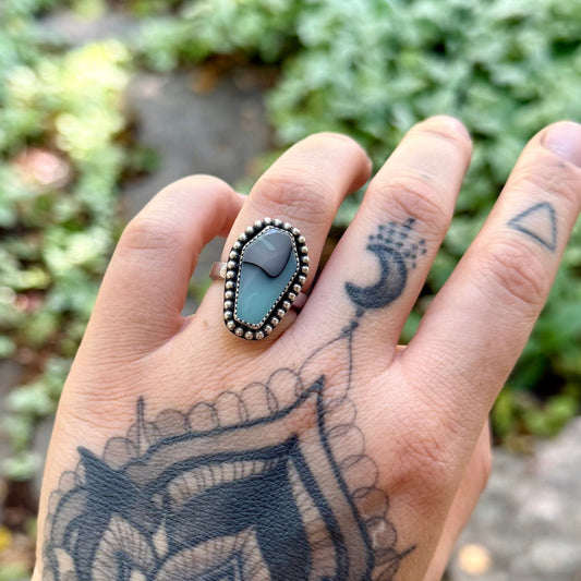 Acrylic Coffin Ring | Size 7