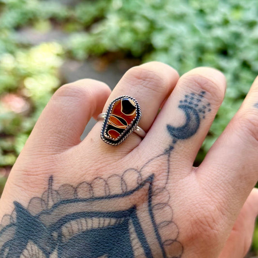 Acrylic Coffin Ring | Size 7