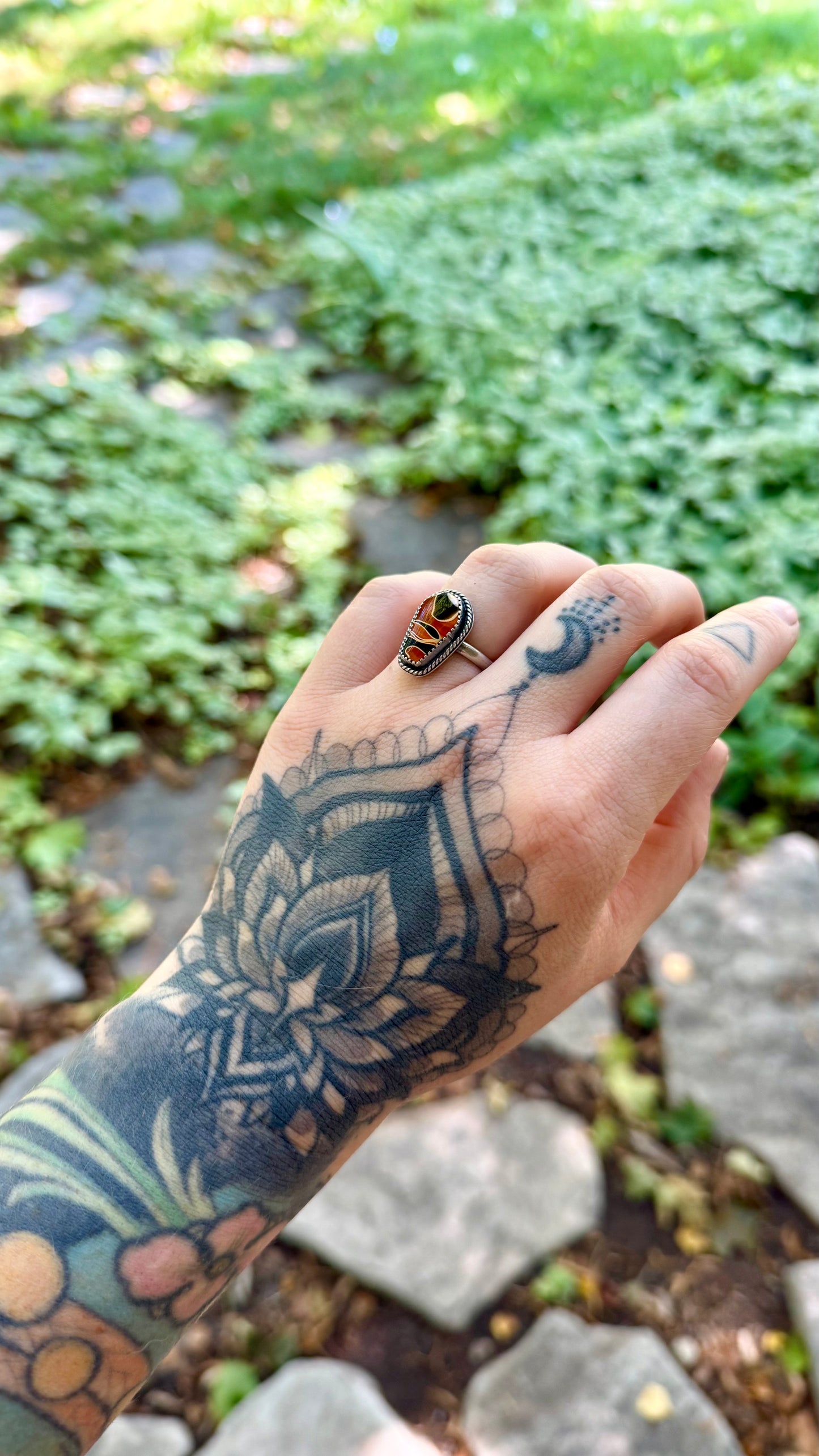 Acrylic Coffin Ring | Size 7
