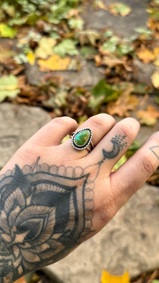 Sonoran Gold Turquoise Ring | Size 6.25