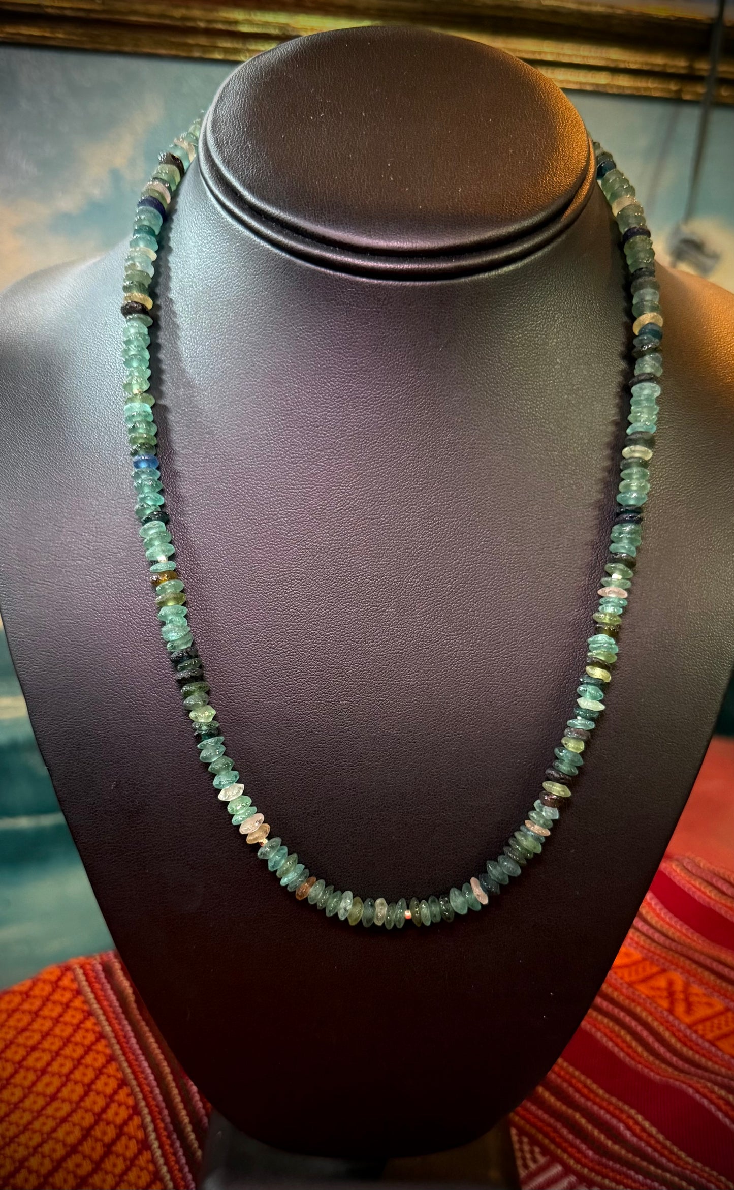 Ancient Roman Glass 18” Necklace