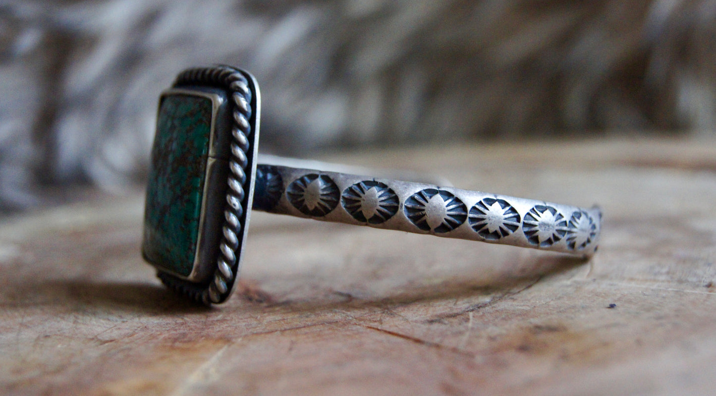 Bamboo Mountain Turquoise - Heavy 2g Cuff