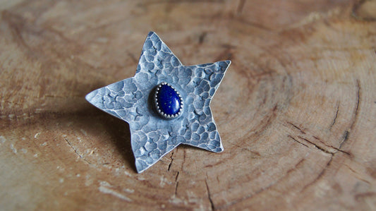 Lapis Lazuli Hat Pin/Brooch