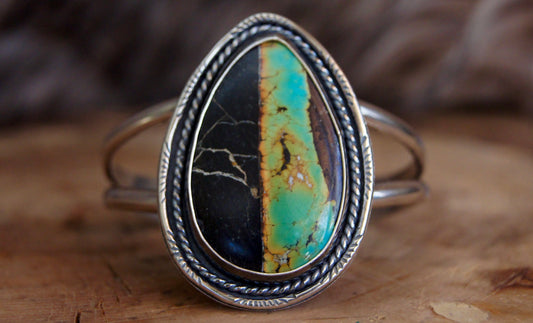 Black Jack Turquoise Cuff Bracelet