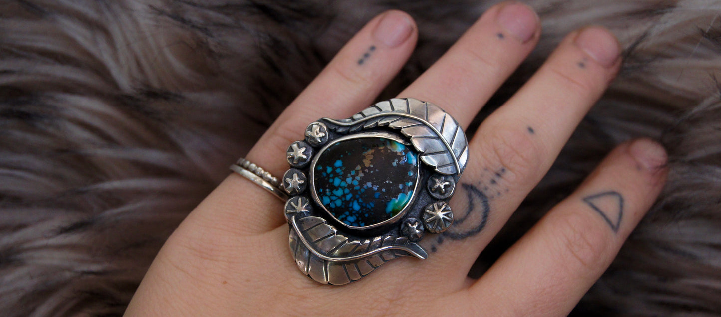 Blue Moon Statement Ring - US Size 6.25/6.5