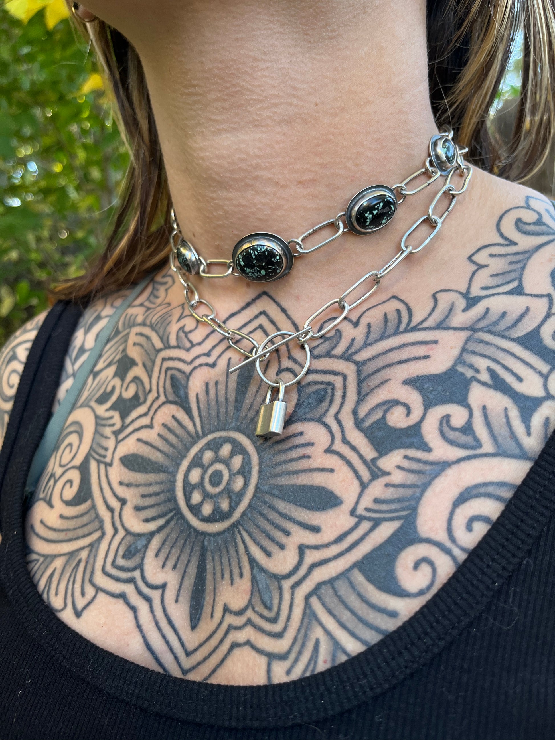 Sterling Silver Tattoo Choker